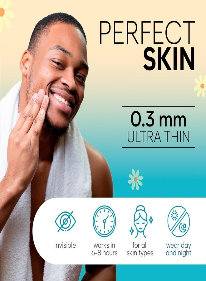 BLOOMORA Large Pimple Patches for Face, Hydrocolloid Acne Patches, Variety Shapes Zit Stickers, Acne Spot Treatment, Blemish Spot Treatment, Round, Moon, Rectangle, Oval (6 Sizes, 128 Count) - Image 4